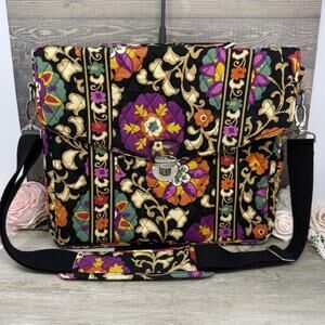 Vera Bradley Suzani Attache Briefcase Laptop Case Messenger Bag